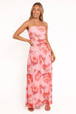 Calypso Maxi Dress Pink Peony