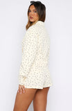 Treasure Me Shorts Cream Black Polka Dot