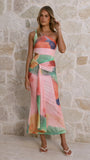 Kourt Maxi Dress Multi Abstract