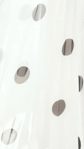 Cambree Peplum Top and Maxi Skirt Set White Black Polka Dot