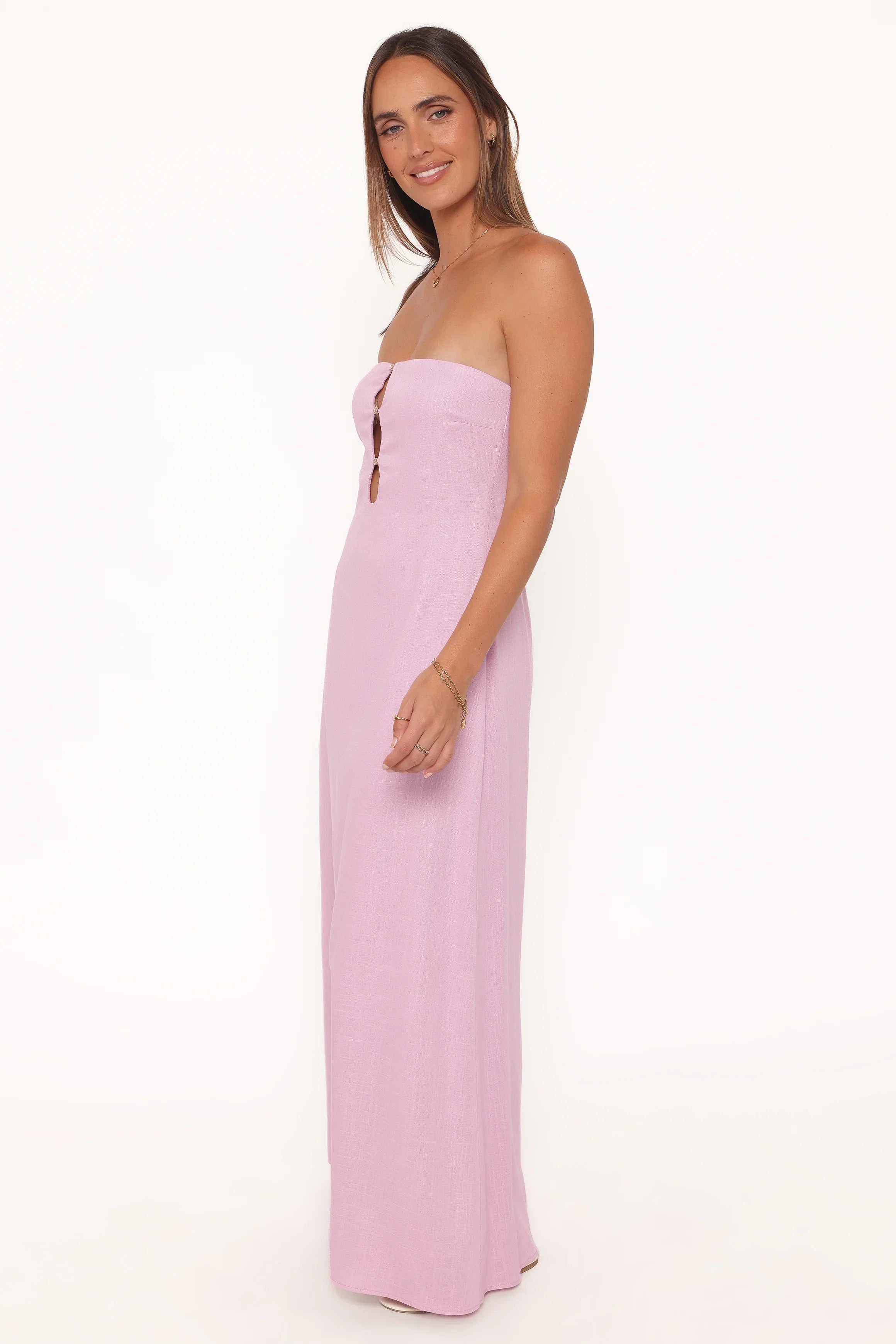 Bolton Strapless Maxi Dress Lavender