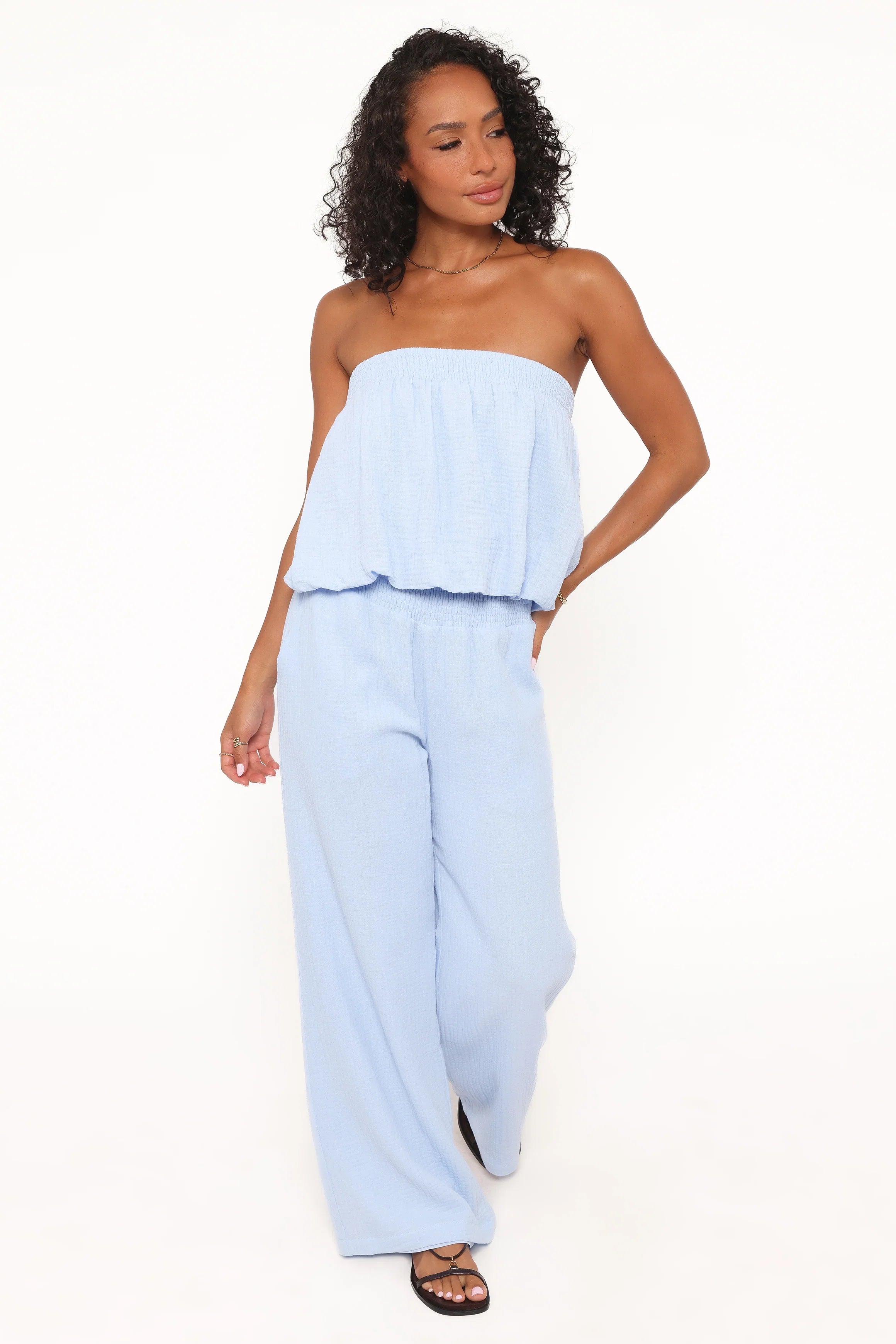 Olivia Pant Set Baby Blue
