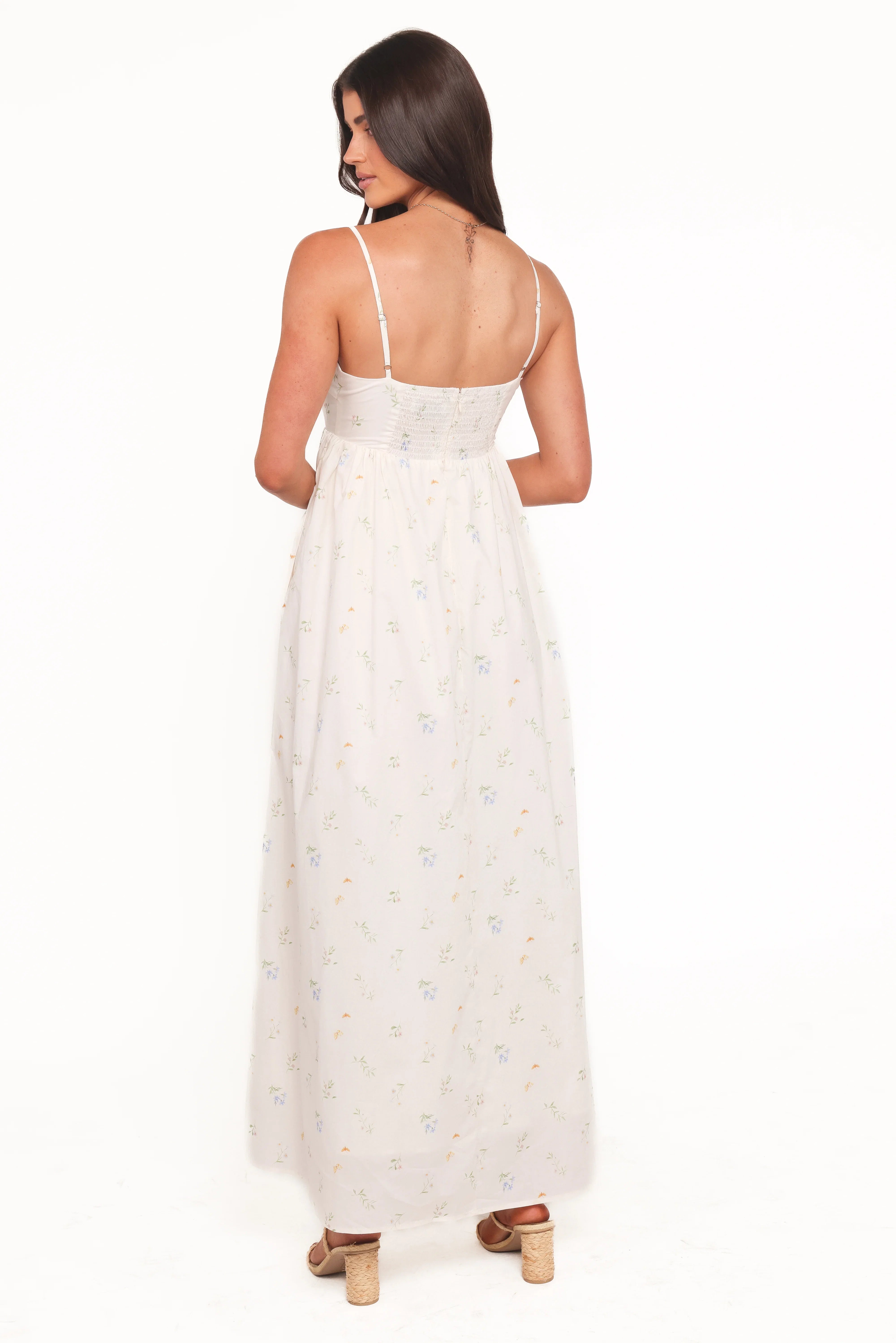 Odessa Maxi Dress White Floral