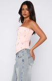 Summer Love Strapless Bustier Baby Pink