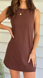 Madison Mini Dress Brown