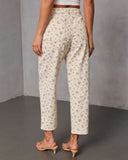 Prairie Bloom Floral Barrel Leg Pants