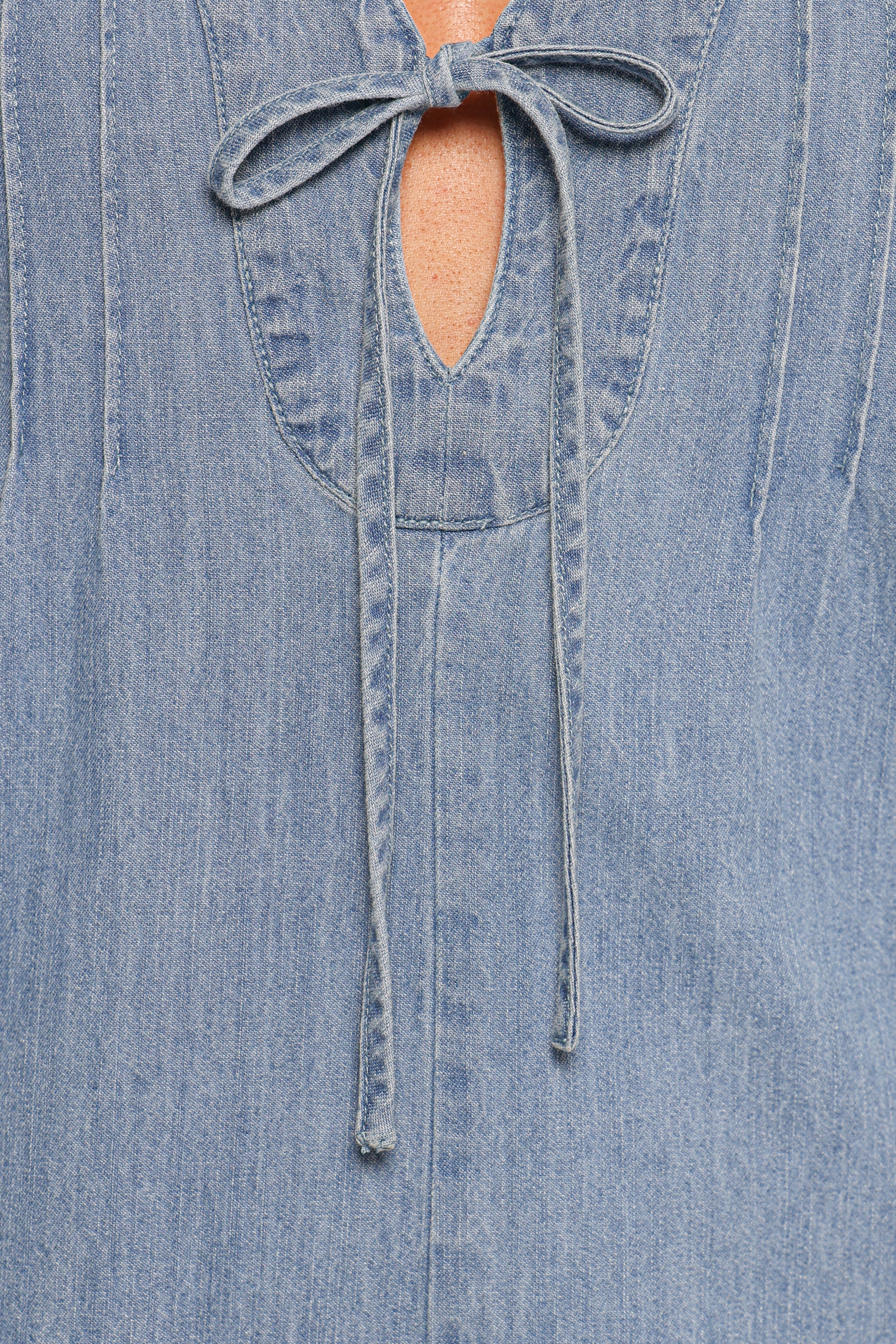 Marilla Romper Light Denim