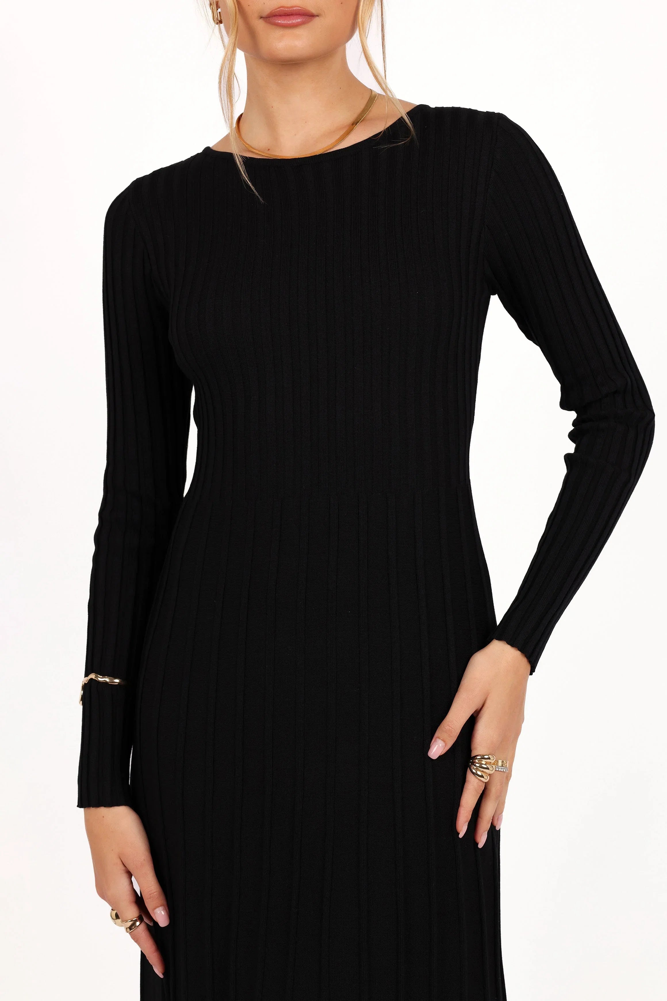 Alison Long Sleeve Maxi Dress Black