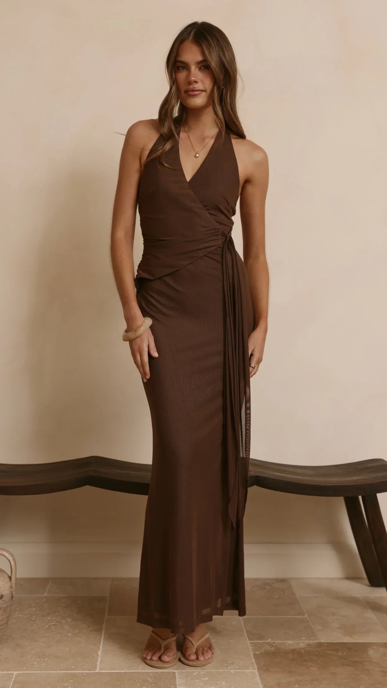 Joslin Maxi Dress Chocolate