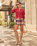 Brionie Plaid Mini Skirt