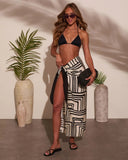 Sweet Heat Geometric Print Sarong