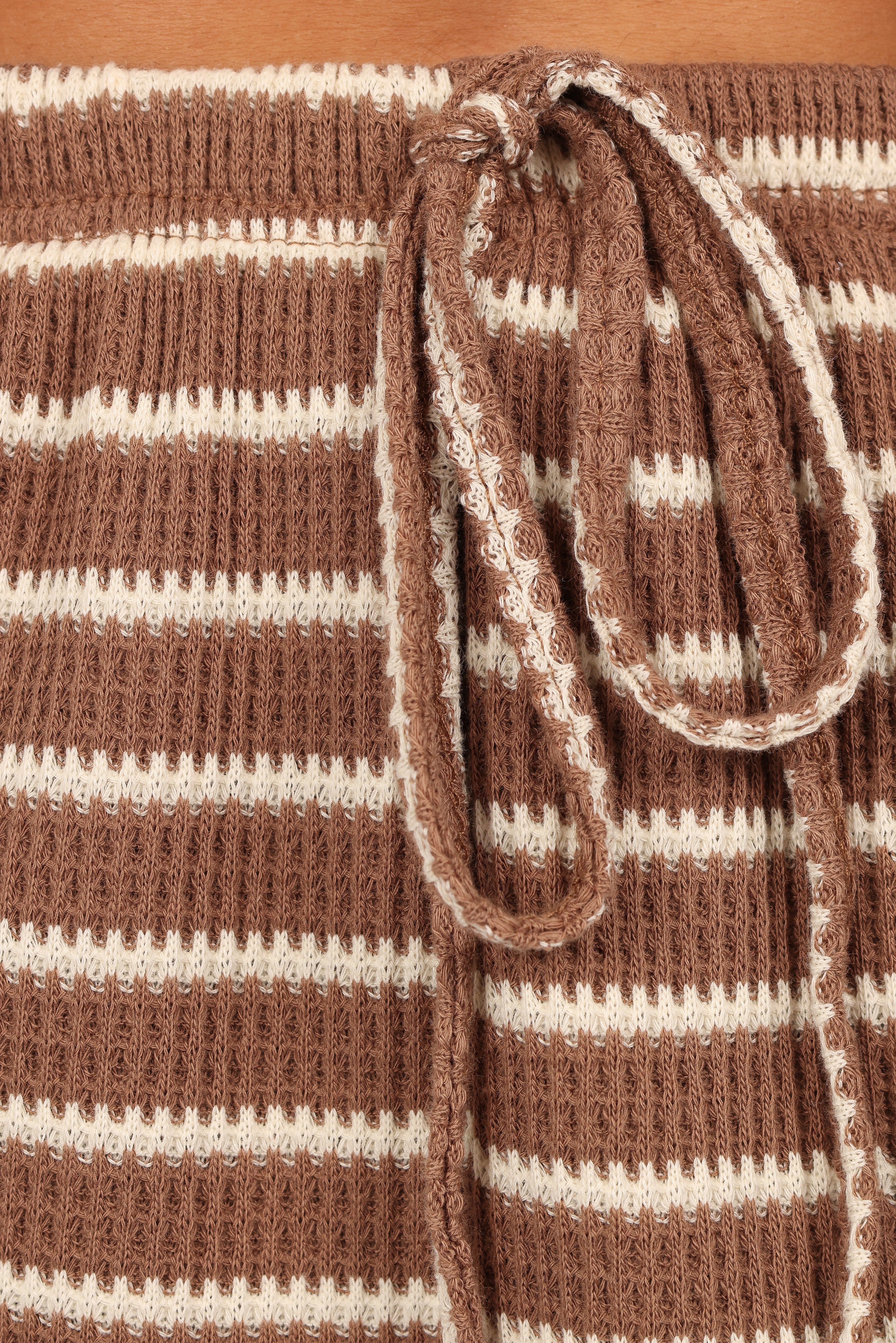 Linnea Short Set Brown White