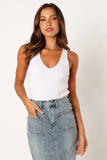 Emily Rib Top White