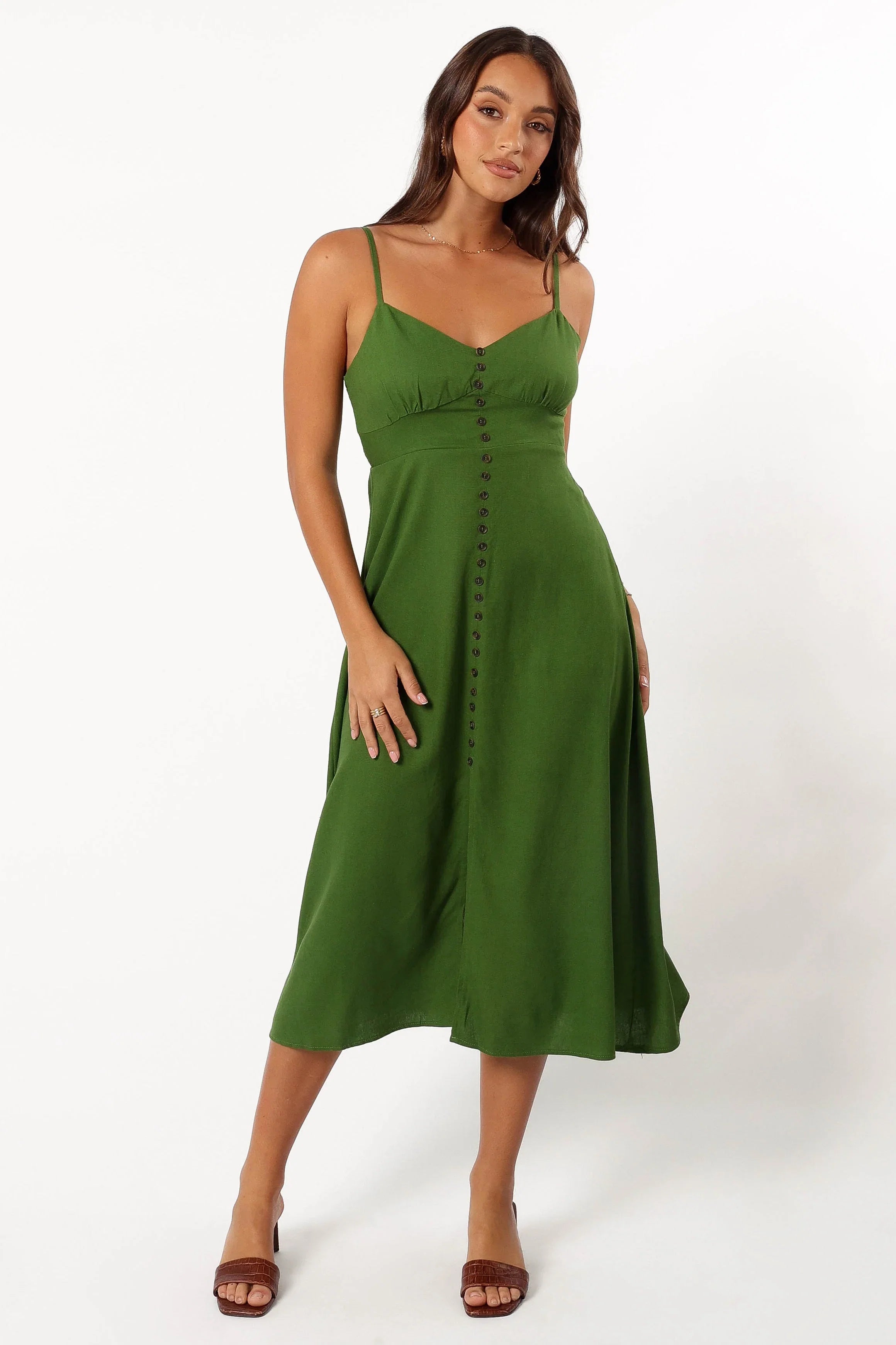 Darby Midi Dress Ibiza Green