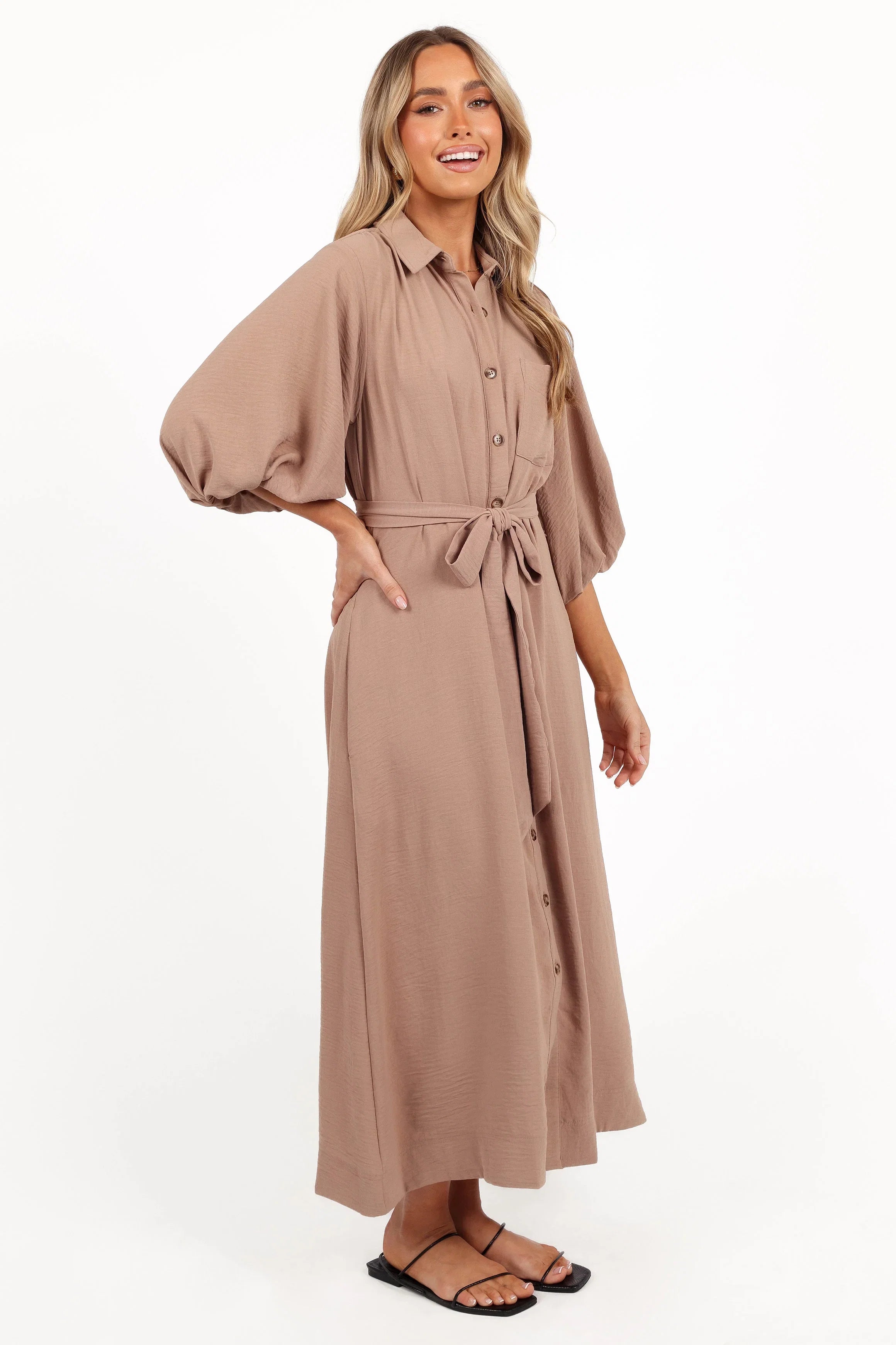 Zanita Midi Dress Toast
