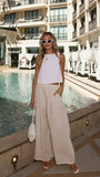 Persephone Crop Top White