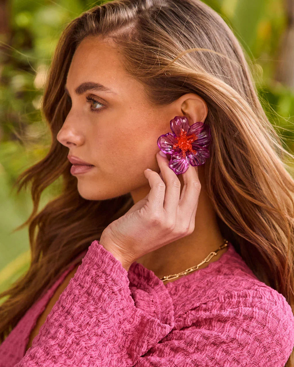 Florena Resin Flower Earrings