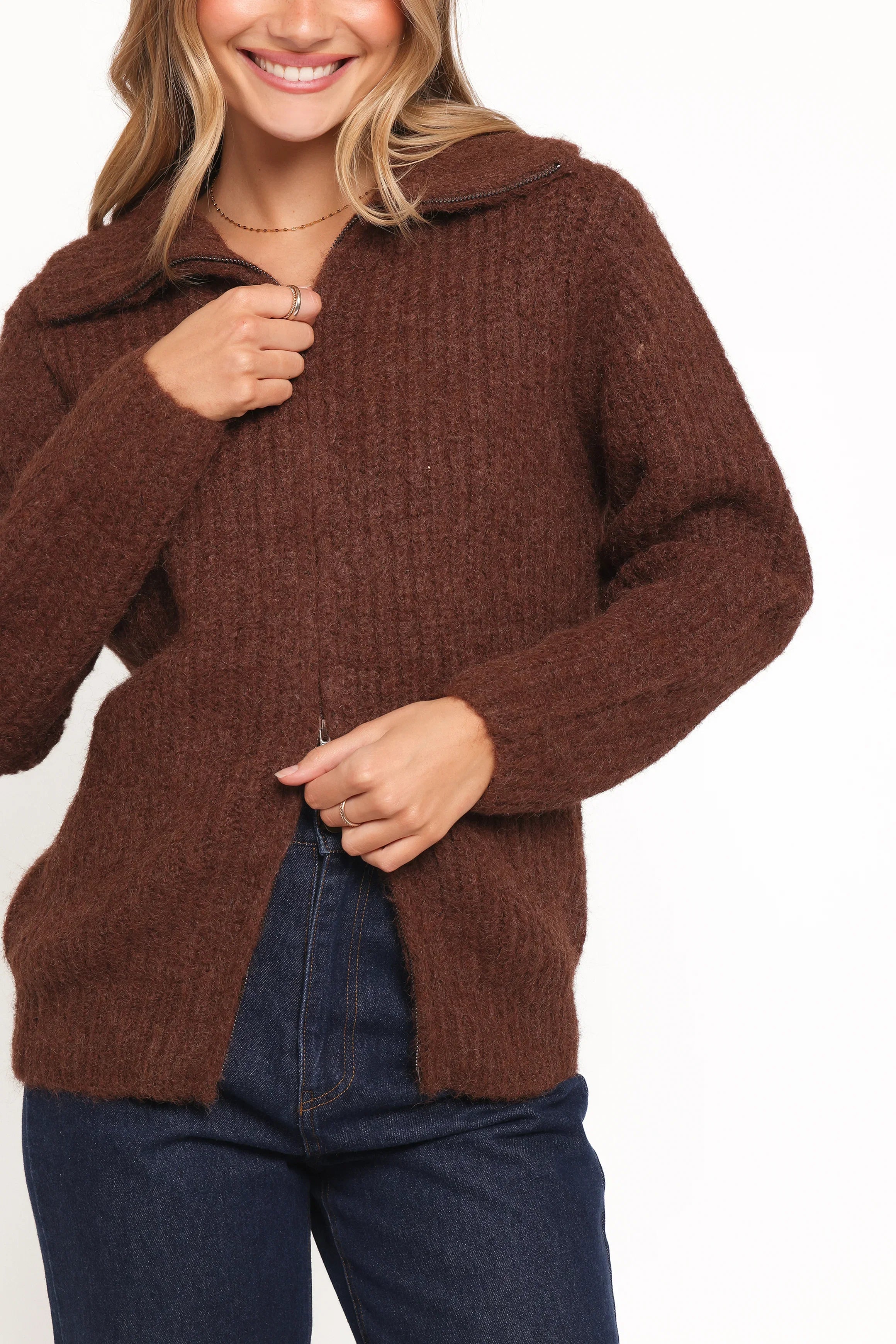 Miffy Zip Through Cardigan Chocolate