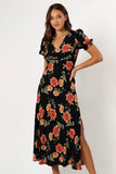 Christine Midi Dress Sunset Floral