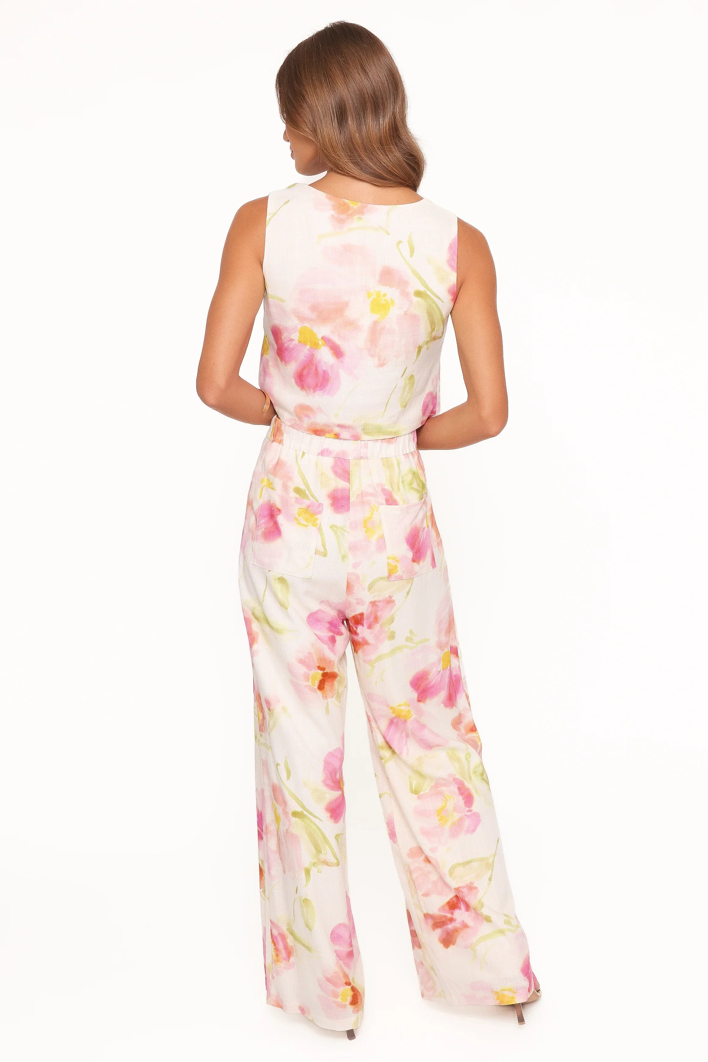 Devlin Pant Pink Garden Floral