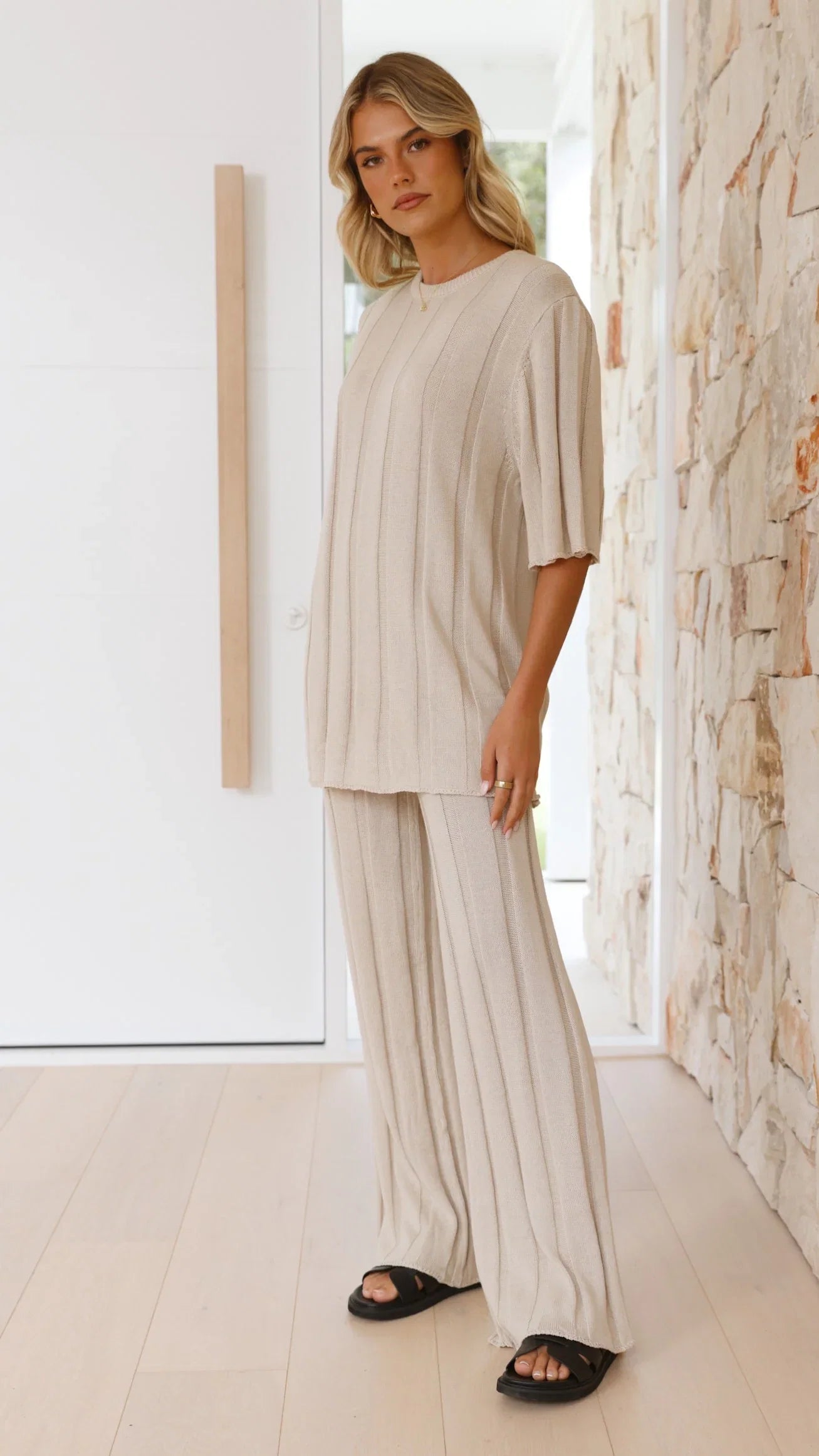 Bayu Knit Top Cream