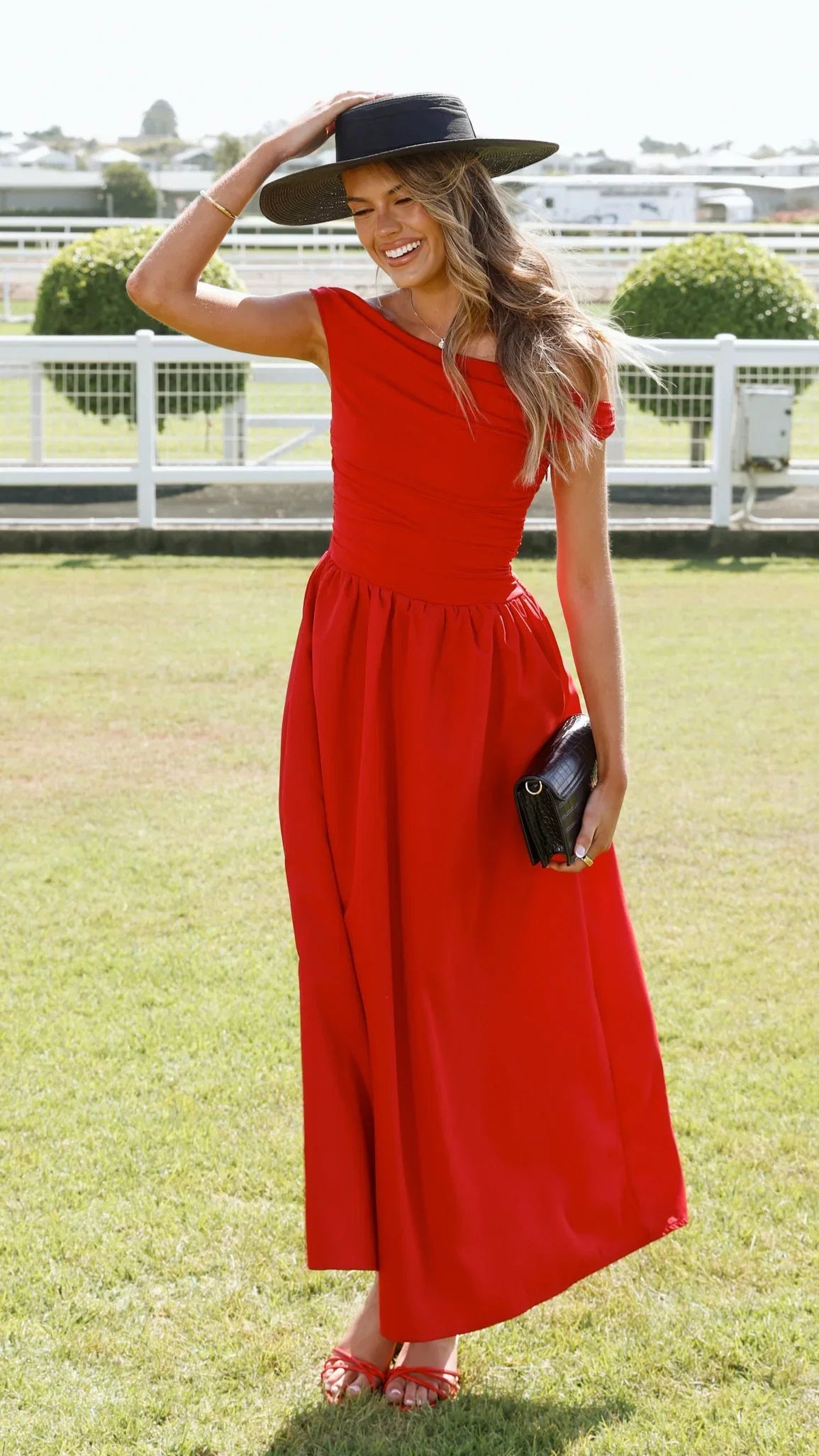 Immy Midi Dress Red