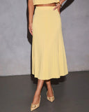Hearts Desire Pleated Midi Skirt