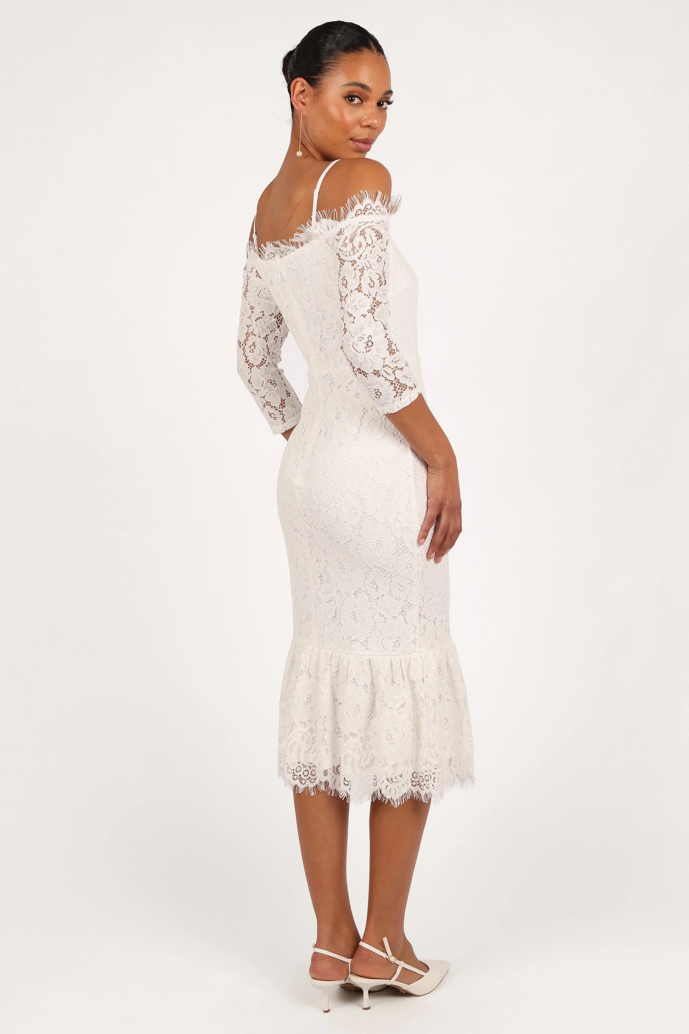 Lindy Midi Dress White