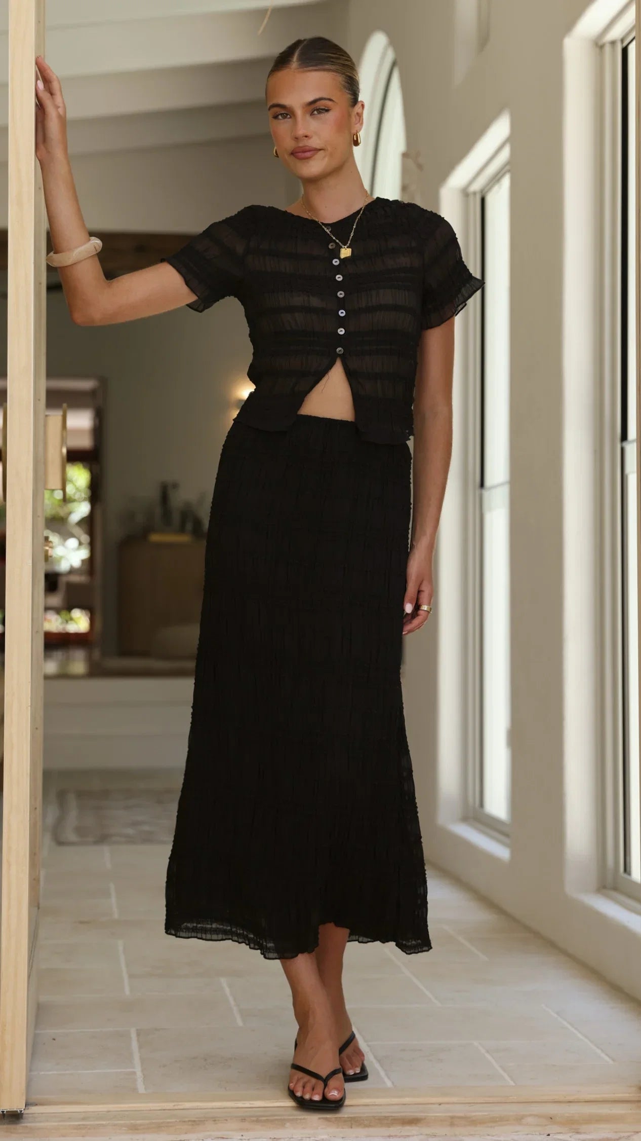 Maisie Maxi Skirt Black