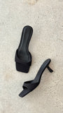 Meadow Heel Black Grosgrain