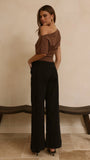 Zandra Wide Leg Jeans Black