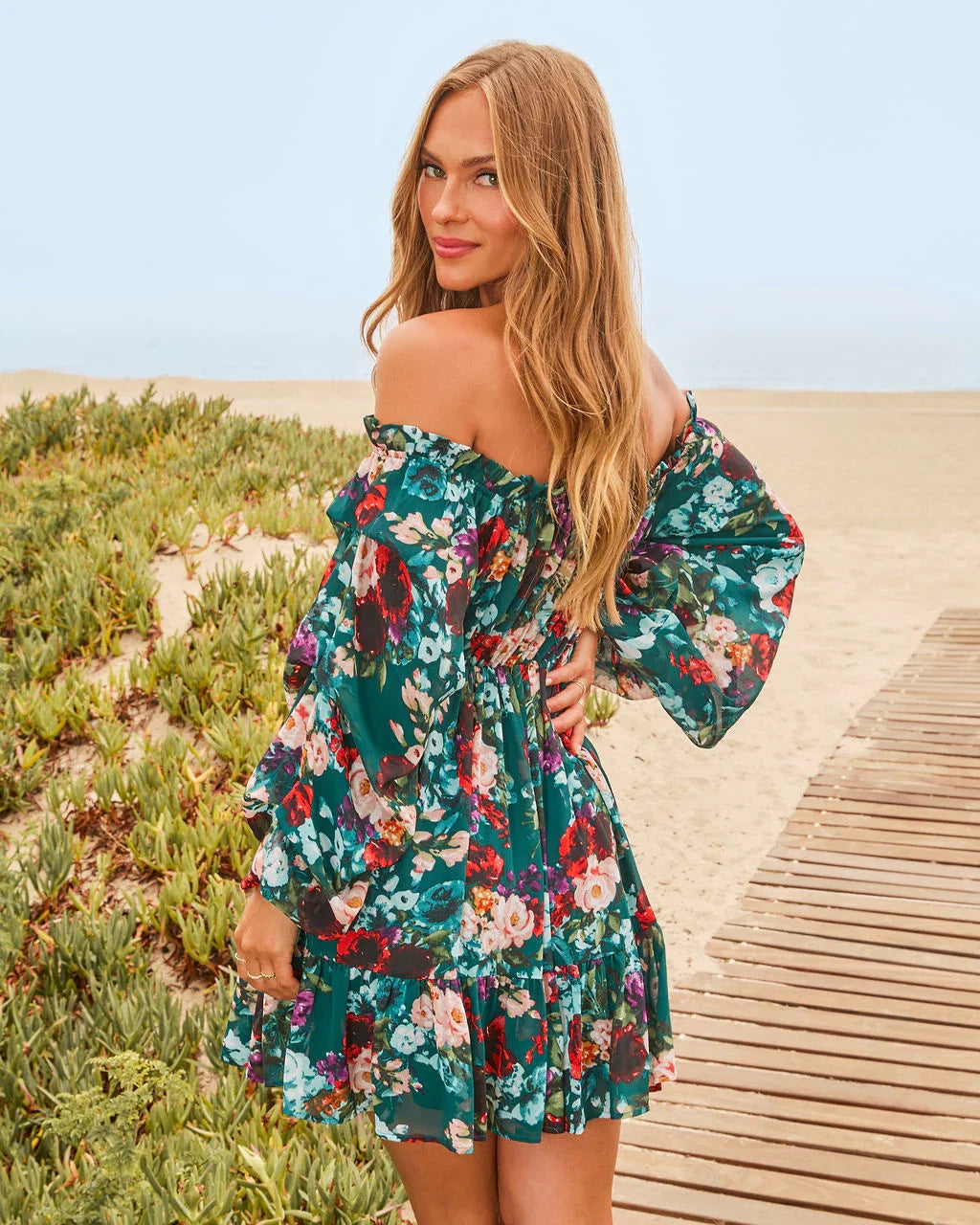 Romance Me Floral Babydoll Mini Dress