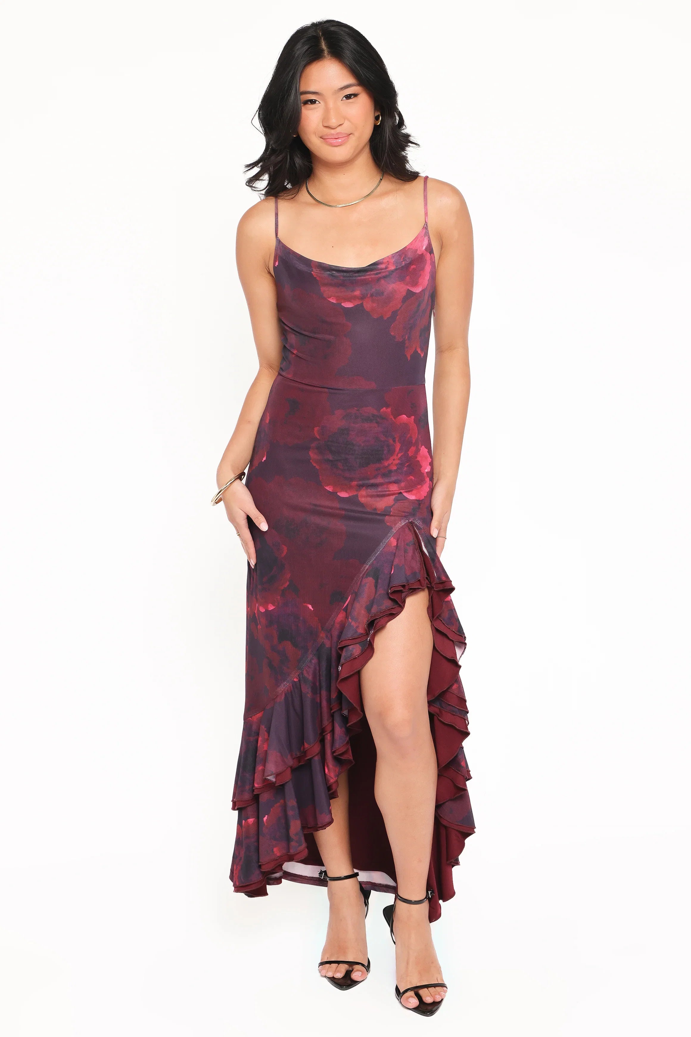 Carella Maxi Dress Red Floral