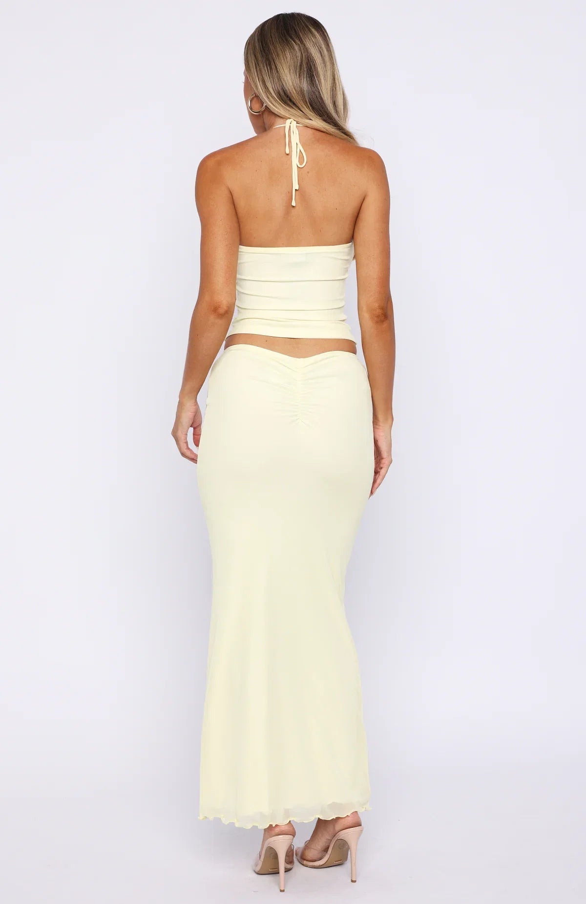 Lemon Squeeze Maxi Skirt Lemon