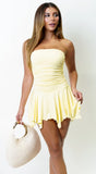 Citrine Tube Mini Dress Yellow