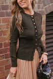 Briar Lurex Cardigan Black