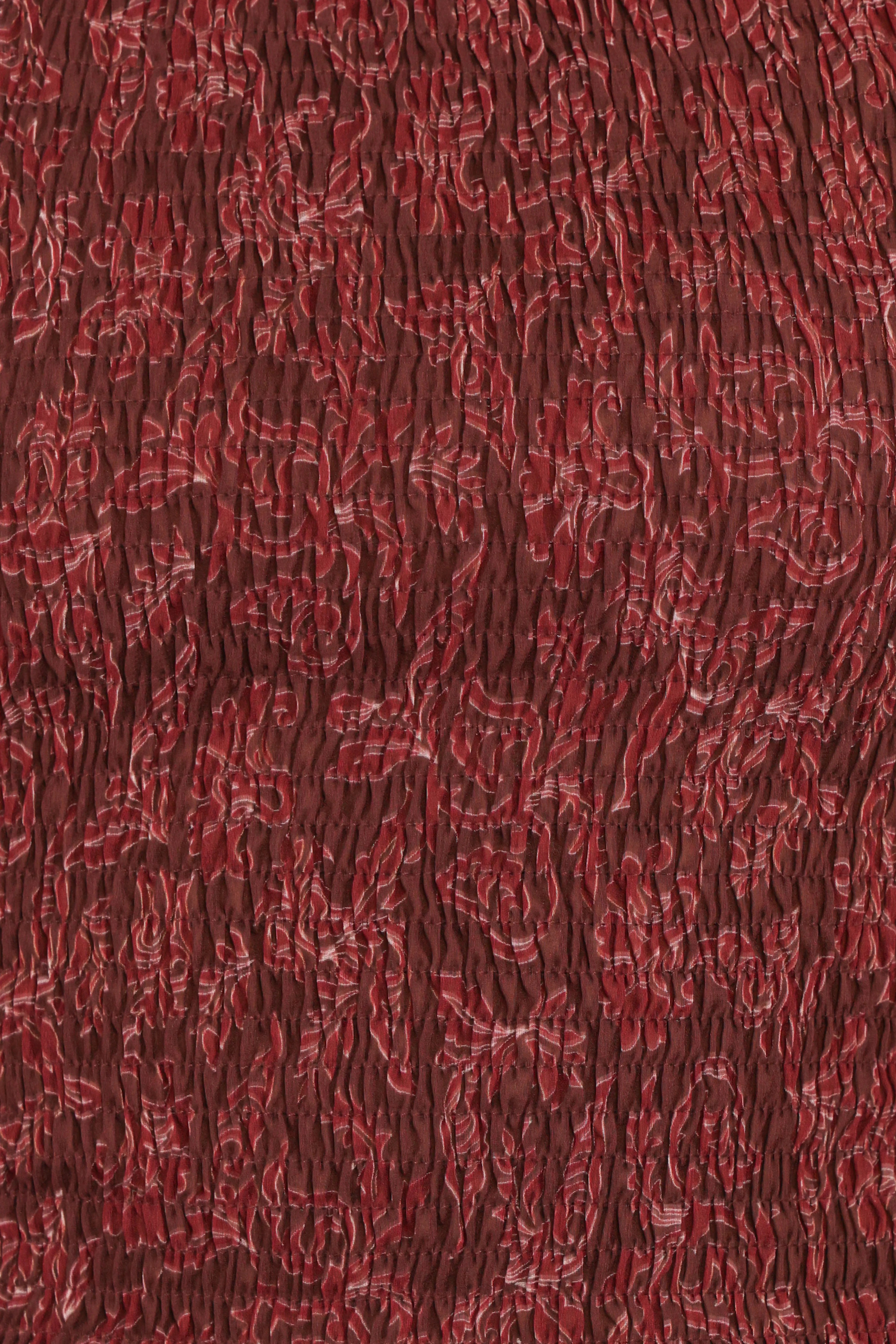 Alberta Top Burgundy Paisley