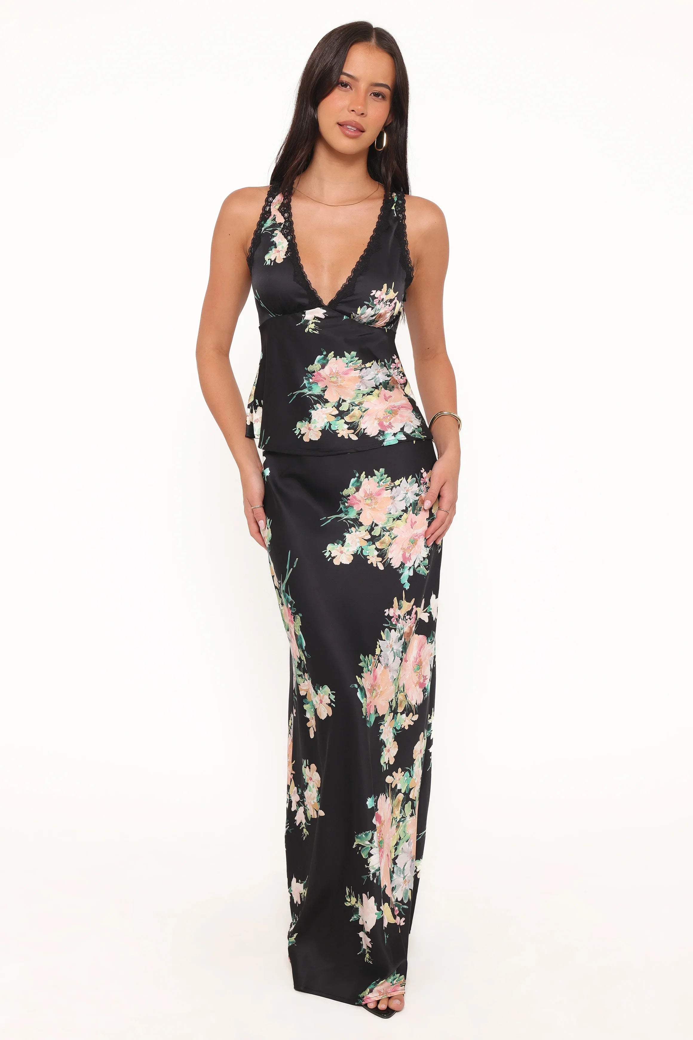Velman Skirt Black Floral