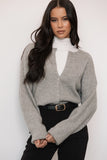 Astor Classic Button Up Cardigan Light Grey