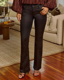 Vessa Super Stretch Mid Rise Bootcut Coated Jeans