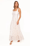 Valley Maxi Dress White Floral Lace