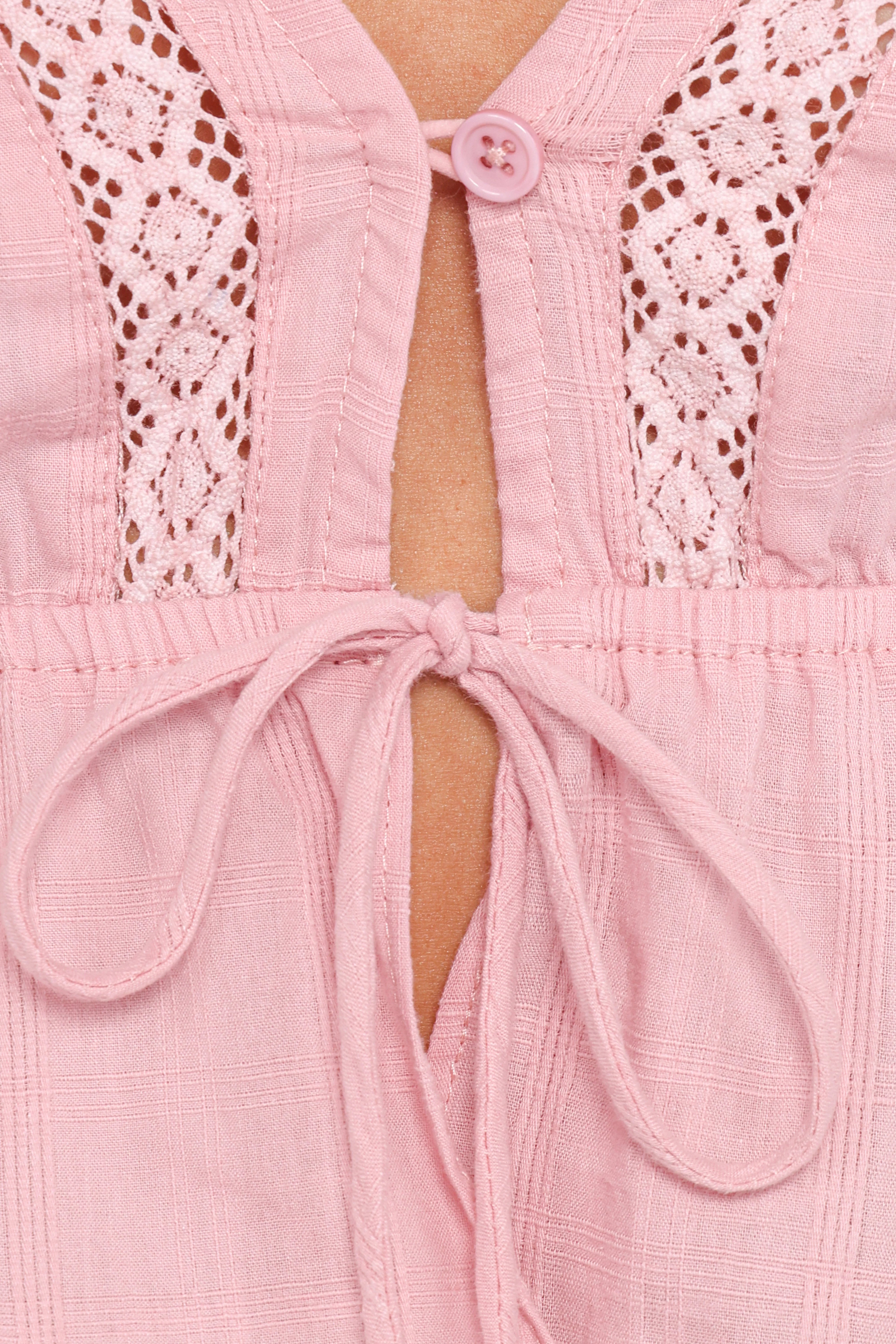 Reed Long Sleeve Top Pink