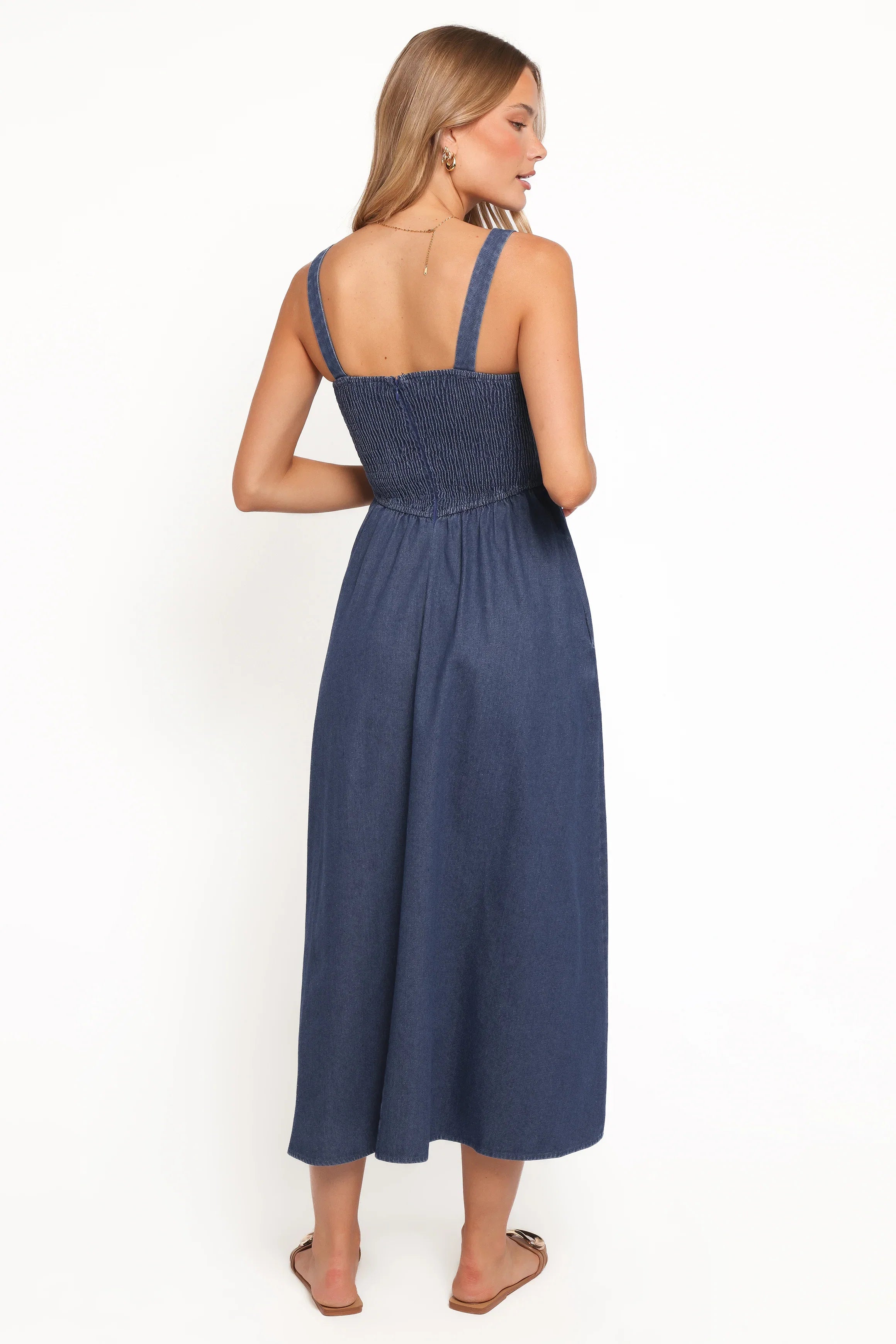 Kinslee Midi Dress Denim