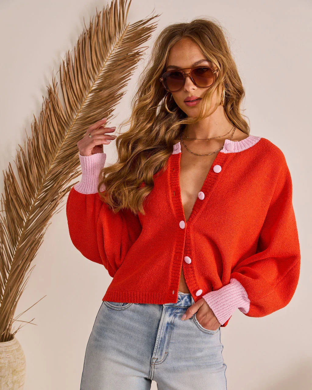 Comfort Archive Contrast Trim Cardigan