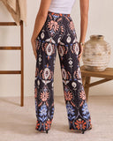 Capri Daydream Abstract Print Pants