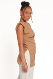Selma Knit Top Brown
