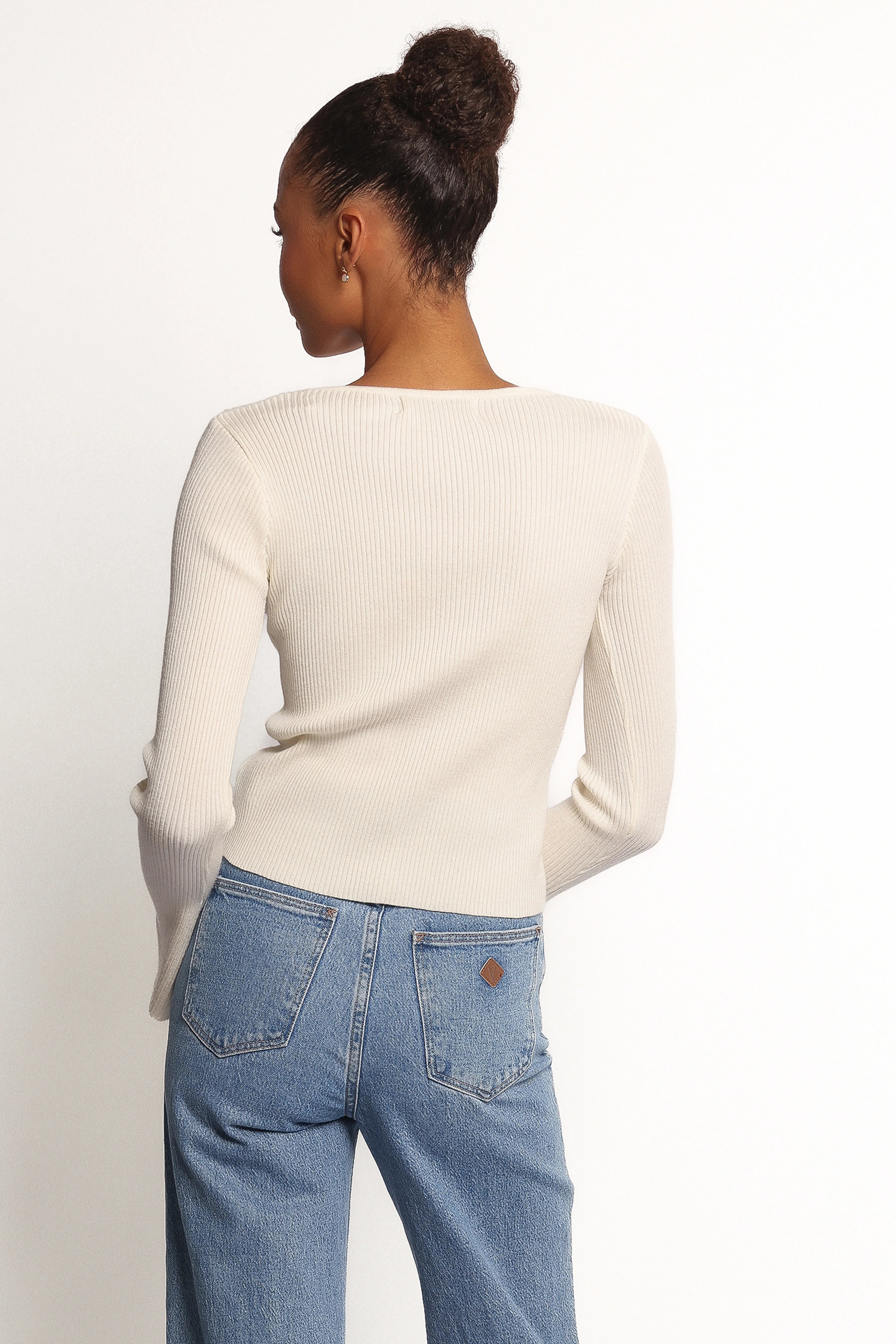 Rosienna Knit Top Cream