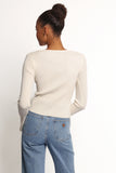 Rosienna Knit Top Cream
