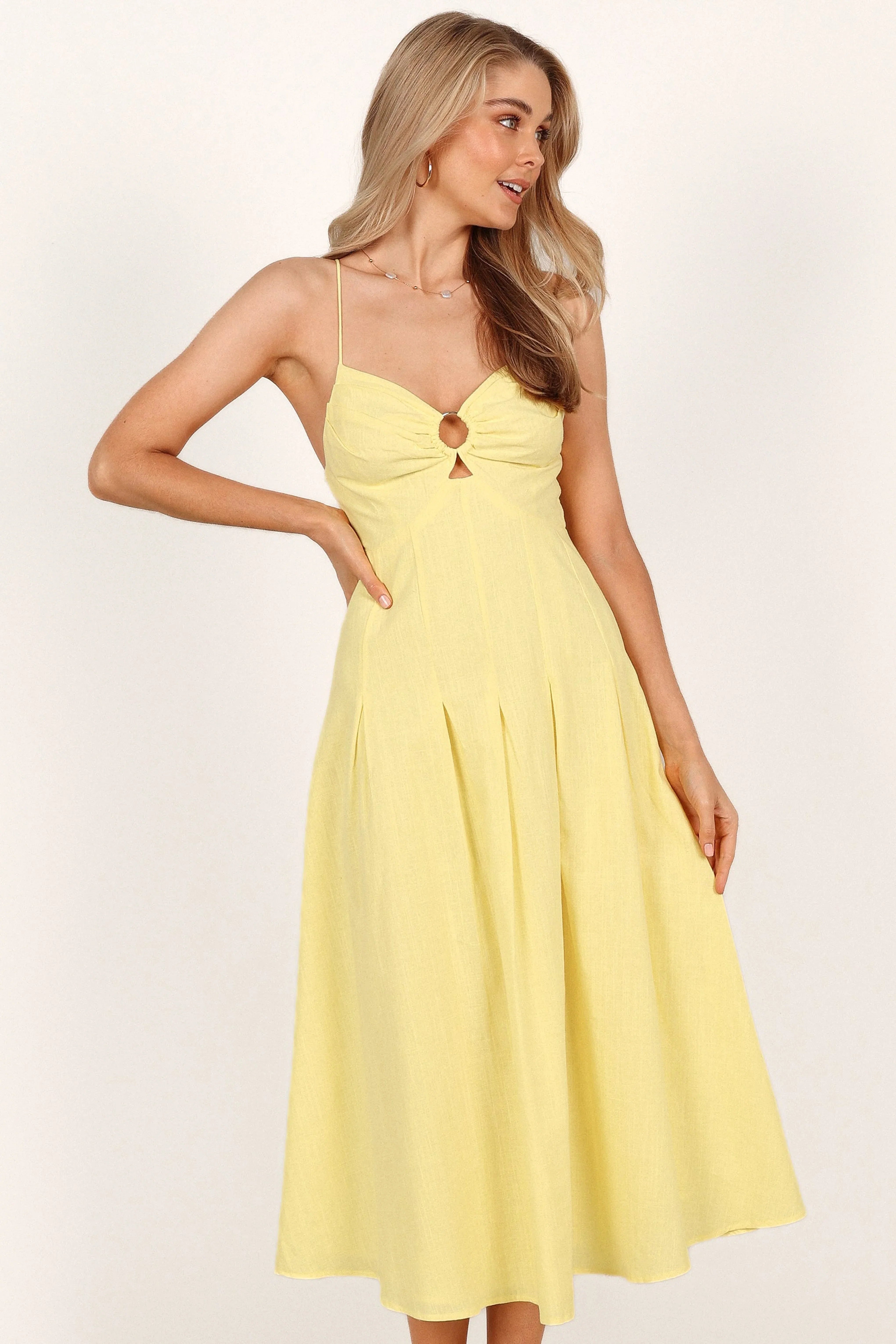 Sondera Midi Dress Yellow