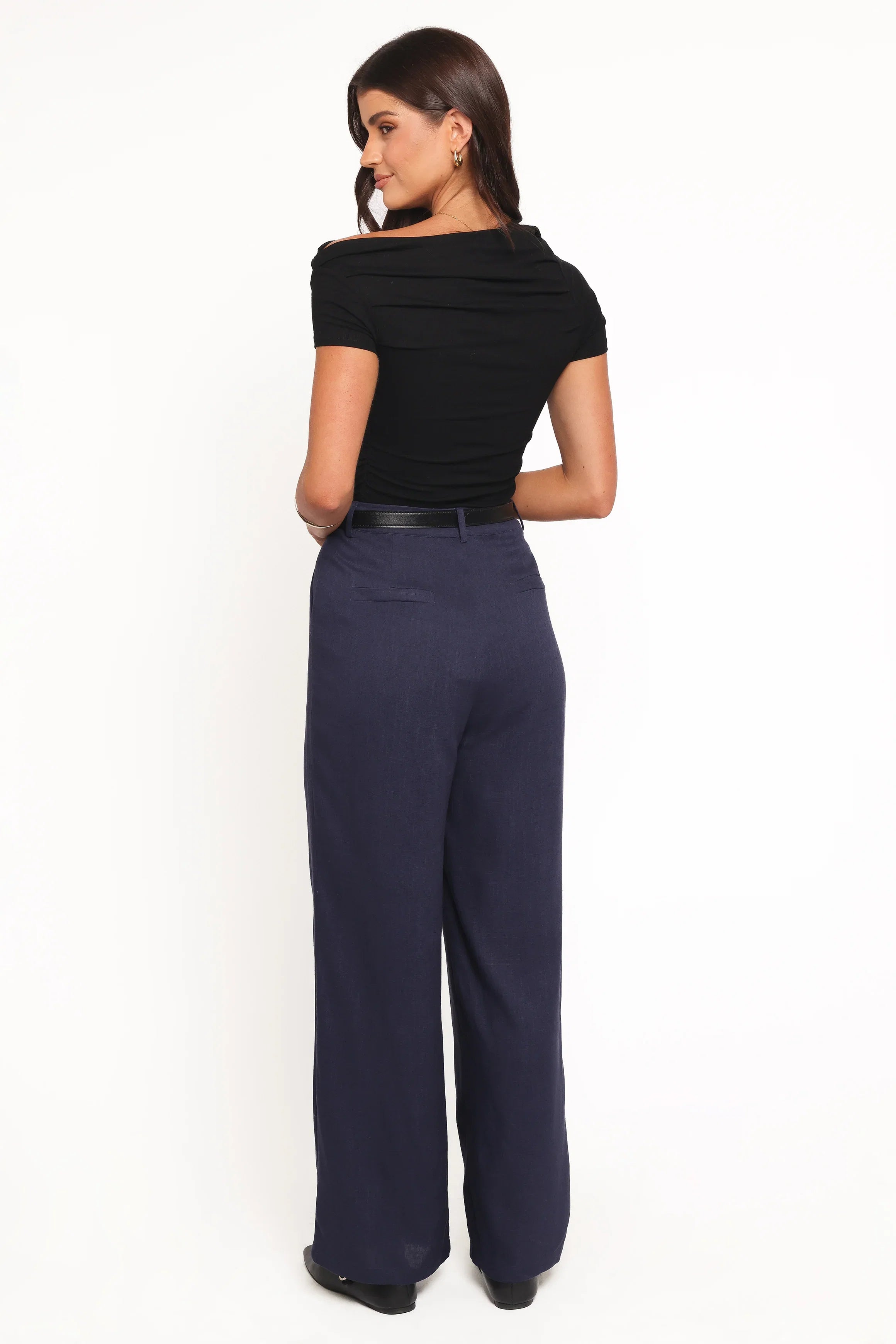 Dean Linen Pants Navy